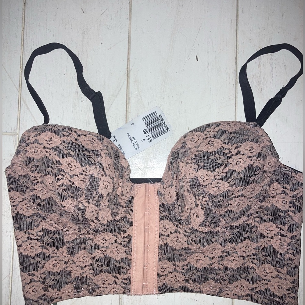 Forever 21 Pink Lace Corset